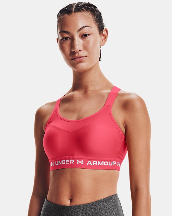 αθλητικα σουτιεν Under Armour Armour® High Crossback γυναικεια ασπρα | UVLIBMkEcGk