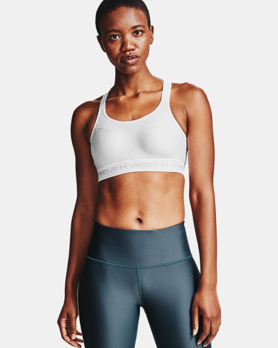 αθλητικα σουτιεν Under Armour Armour® High Crossback γυναικεια ασπρα / γκρι | mAWUeRVsMdR