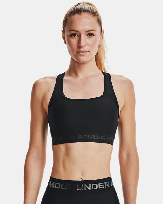αθλητικα σουτιεν Under Armour Armour® Mid Crossback γυναικεια μαυρα / γκρι | NwiqrzVWgOg