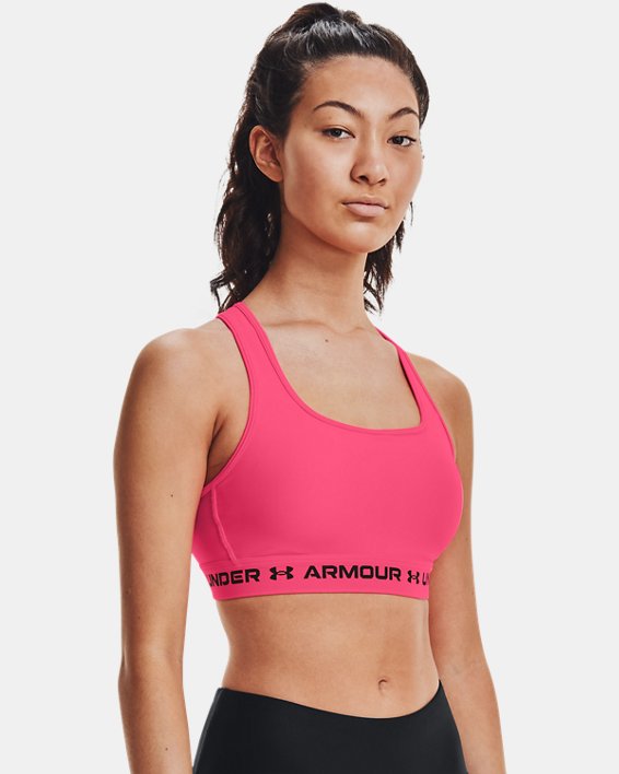 αθλητικα σουτιεν Under Armour Armour® Mid Crossback γυναικεια ροζ / μαυρα | P8Q7ynRpEcQ