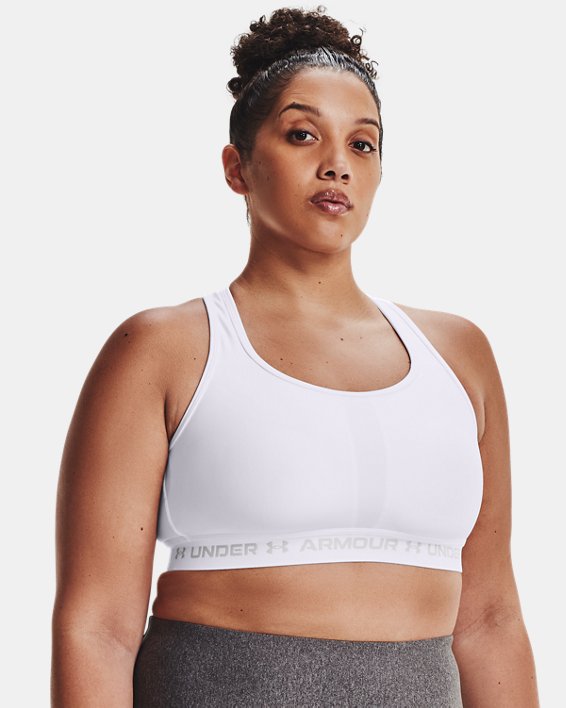 αθλητικα σουτιεν Under Armour Armour® Mid Crossback γυναικεια ασπρα / γκρι | jBchuYybpOF