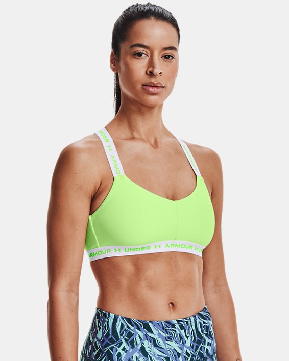 αθλητικα σουτιεν Under Armour UA Crossback Low γυναικεια ανοιχτο πρασινο / πρασινο | W5G6X7qt2ue