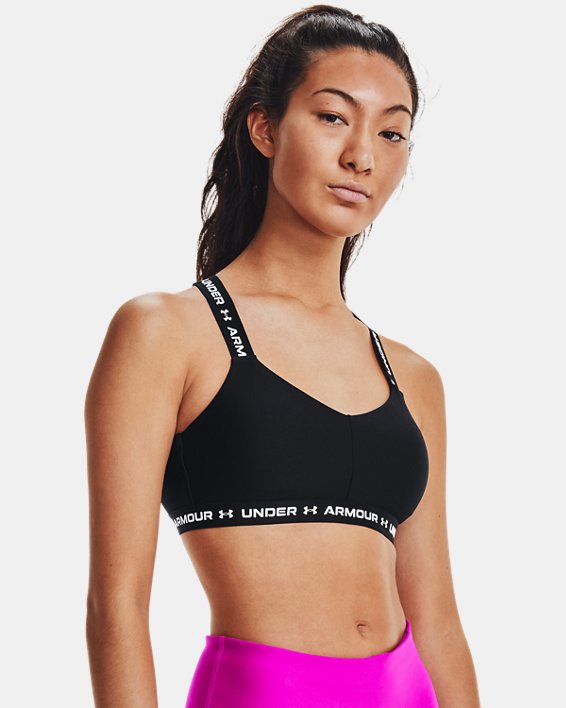 αθλητικα σουτιεν Under Armour UA Crossback Low γυναικεια μαυρα / ασπρα | YD9MGtrb5j4