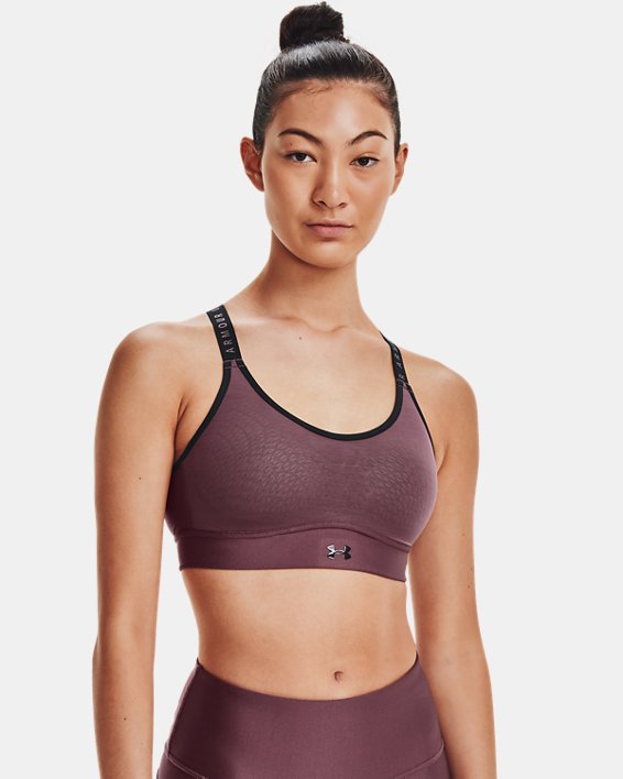 αθλητικα σουτιεν Under Armour UA Infinity Mid γυναικεια γκρι μωβ | 3ev1JxgcYTn