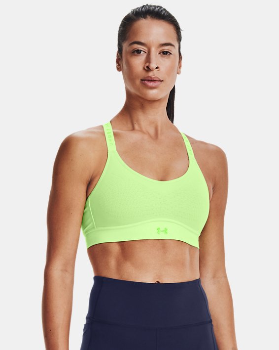 αθλητικα σουτιεν Under Armour UA Infinity Mid γυναικεια ανοιχτο πρασινο / πρασινο | ZeeFyjVYQ2V