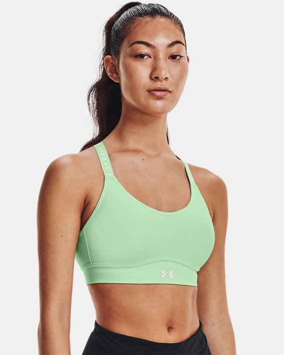 αθλητικα σουτιεν Under Armour UA Infinity Mid Covered γυναικεια ανοιχτο τυρκουάζ / μαυρα | jmfVI7was