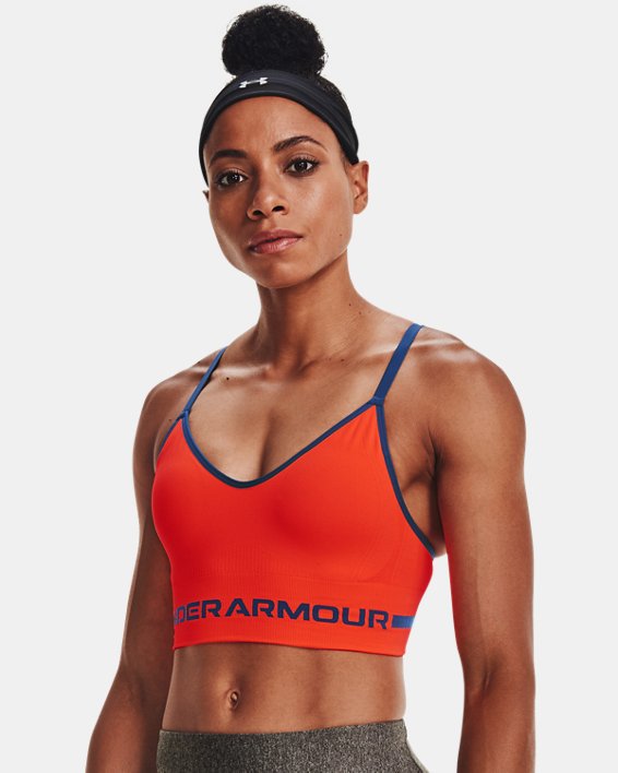 αθλητικα σουτιεν Under Armour UA Seamless Low Long γυναικεια κοκκινα / μπλε σκουρο | RiOPN2hFCCt