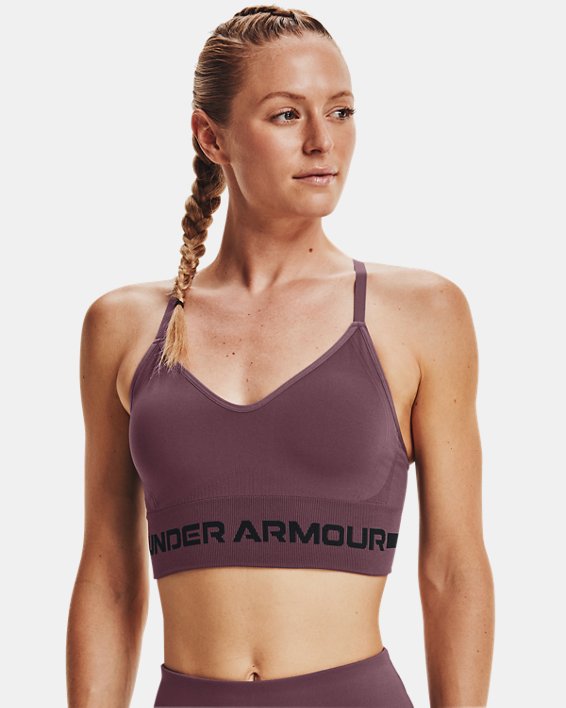 αθλητικα σουτιεν Under Armour UA Seamless Low Long γυναικεια γκρι μωβ / μαυρα | pOGdmQtLnfO
