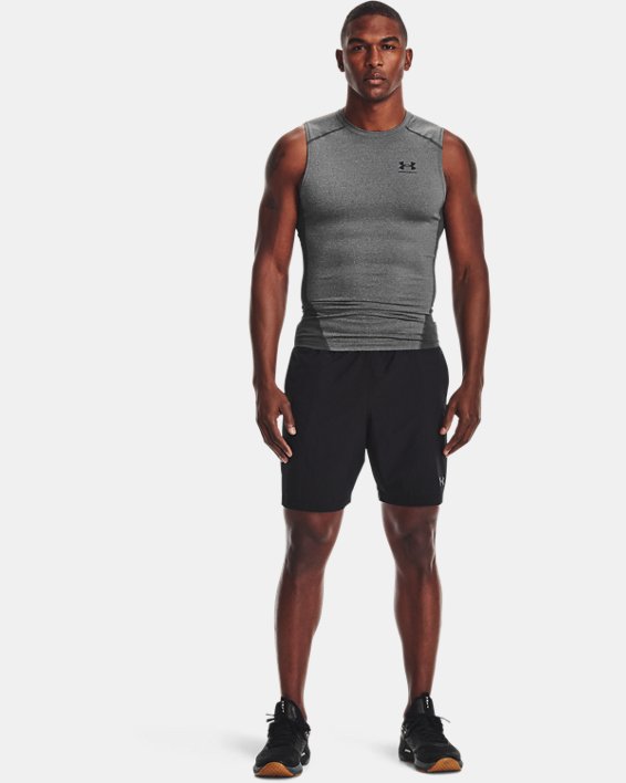 αμανικα μπλουζακια Under Armour HeatGear® Armour αμανικα ανδρικα σκούρο γκρι / μαυρα | 8Io6xGa6oft