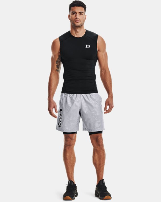 αμανικα μπλουζακια Under Armour HeatGear® Armour αμανικα ανδρικα μαυρα / ασπρα | N3fyQiBjPQA