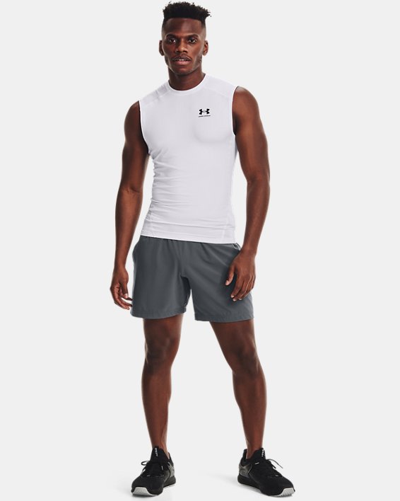 αμανικα μπλουζακια Under Armour HeatGear® Armour αμανικα ανδρικα ασπρα / μαυρα | W3QppFWLjSf