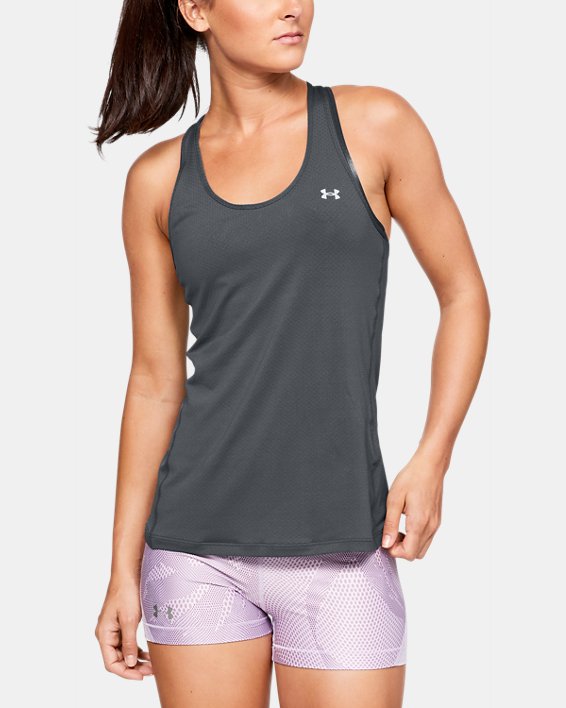 αμανικα μπλουζακια Under Armour HeatGear® Armour Racer γυναικεια γκρι μεταλλικός ασημι | WBiijbiIULU