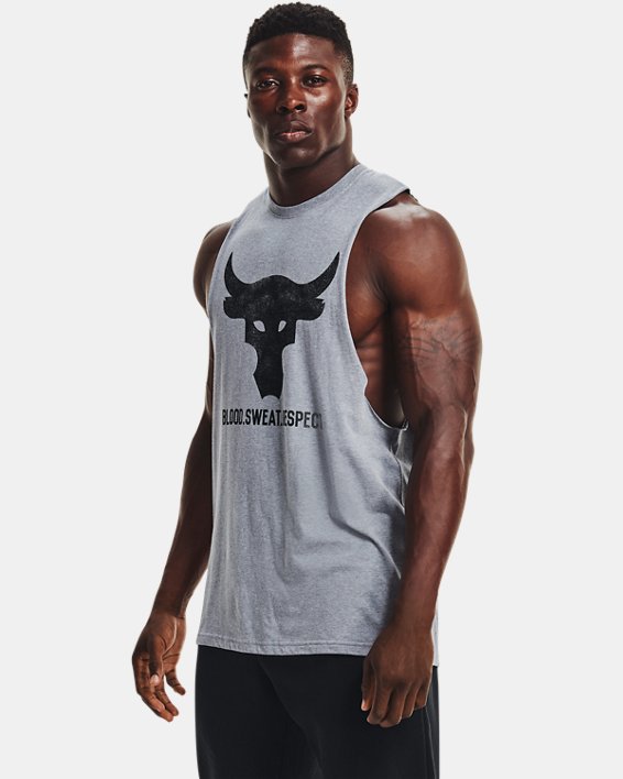 αμανικα μπλουζακια Under Armour Project Rock Brahma Bull ανδρικα γκρι μαυρα | Z7aJhTpyQ4K