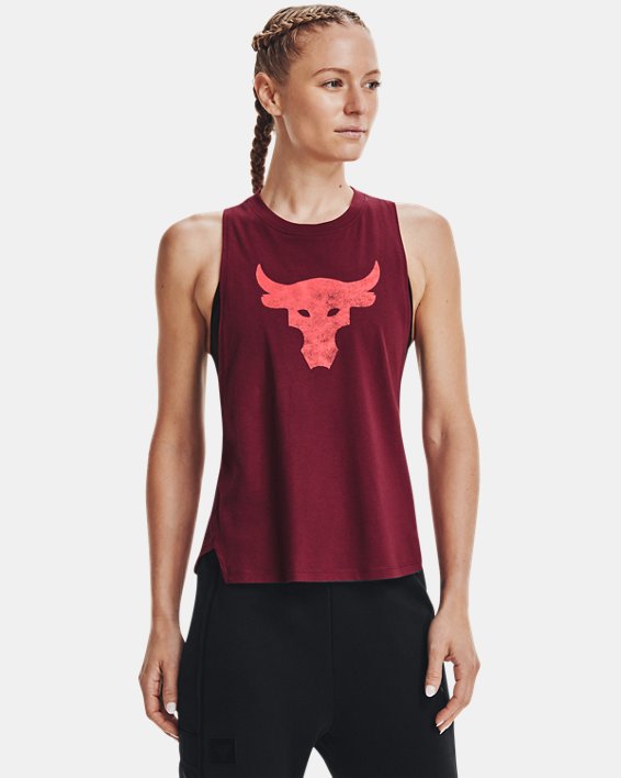 αμανικα μπλουζακια Under Armour Project Rock Bull γυναικεια κοκκινα / κοκκινα | jl8YujzkHll