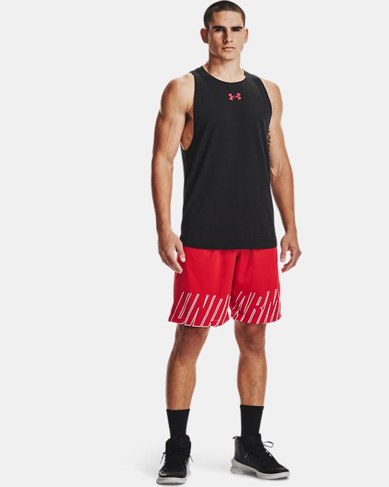 αμανικα μπλουζακια Under Armour UA Baseline βαμβακερα ανδρικα μαυρα / κοκκινα | QSHYicj1zGu