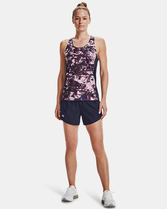 αμανικα μπλουζακια Under Armour UA Fly-By Printed γυναικεια μωβ ροζ / σκουρο μπλε | uQexBbqSRlx