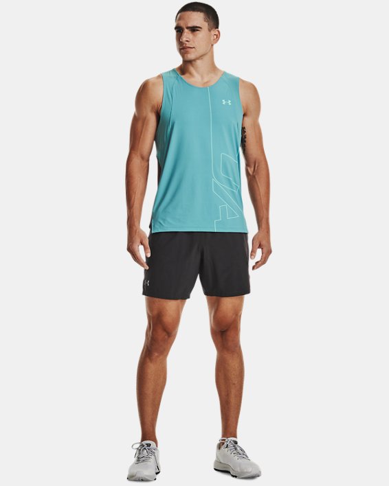 αμανικα μπλουζακια Under Armour UA Iso-Chill Run Brand Singlet ανδρικα τυρκουάζ | LQvuyX6e1j2