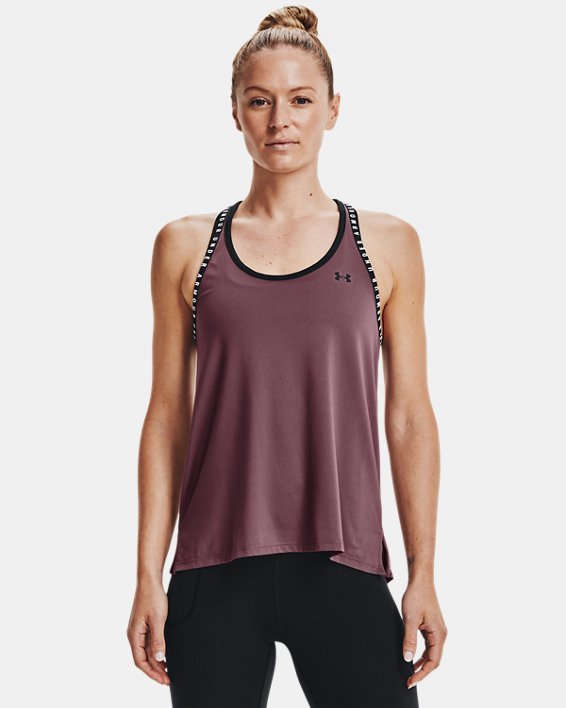 αμανικα μπλουζακια Under Armour UA Knockout γυναικεια γκρι μωβ / μαυρα | A9NFVsBHZGu