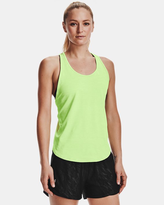αμανικα μπλουζακια Under Armour UA Tech™ Vent γυναικεια ανοιχτο πρασινο / ασπρα | f2HbZ6eoc3f