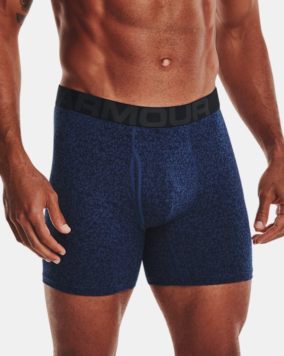 εσωρουχα Under Armour Charged βαμβακερα® 6" Boxerjock® - 3-Pack ανδρικα μπλε σκουρο / κοκκινα | MZRd