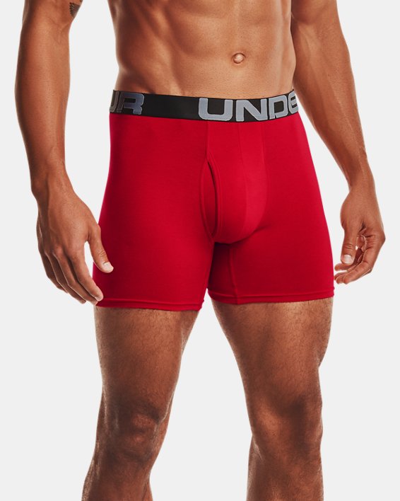 εσωρουχα Under Armour Charged βαμβακερα® 6" Boxerjock® - 3-Pack ανδρικα κοκκινα | bFwWSM1YHRd