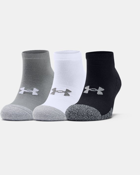 καλτσεσ Under Armour Adult HeatGear® Lo Cut 3-Pack ανδρικα γκρι / ασπρα | G6Z3RFPXlXR