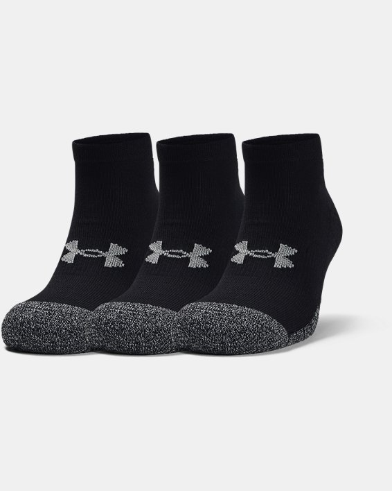 καλτσεσ Under Armour Adult HeatGear® Lo Cut 3-Pack ανδρικα μαυρα / γκρι | mkKhdAbPcp4