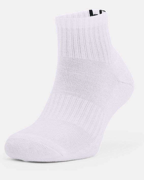 καλτσεσ Under Armour Unisex UA Core Quarter 3-Pack ανδρικα ασπρα / μαυρα | 2iih89a3mLC
