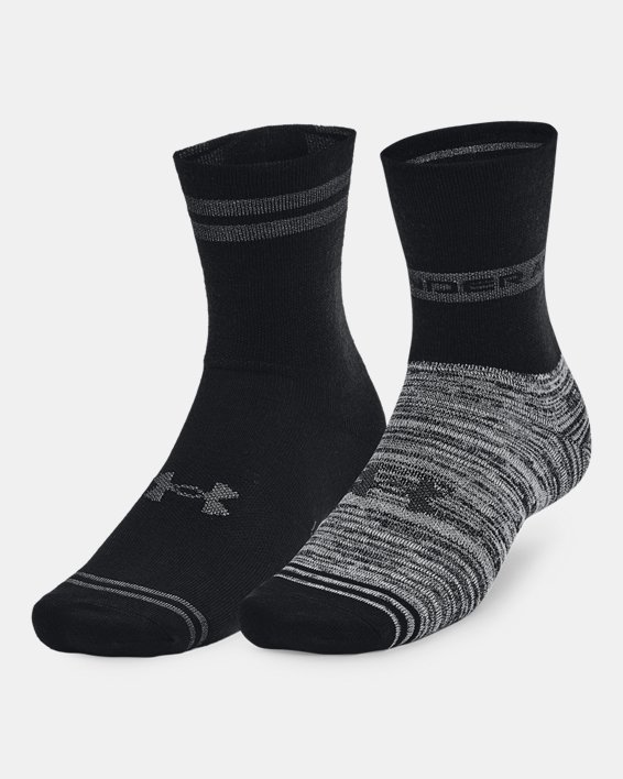 καλτσεσ Under Armour Unisex UA Essential Hi Lo 2-Pack γυναικεια μαυρα | b5R6nyWy78C