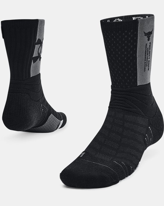 καλτσεσ Under Armour Unisex UA Playmaker Project Rock Crew γυναικεια μαυρα / γκρι | tQhHVnoZ6xd