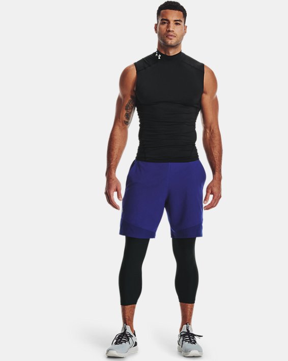 κολαν Under Armour HeatGear® Armour ¾ ανδρικα μαυρα / ασπρα | Ow2hNCAPtRX