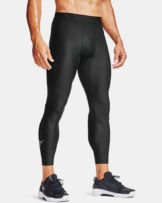 κολαν Under Armour Project Rock HeatGear® ανδρικα μαυρα / γκρι | tuamyb4uCz3