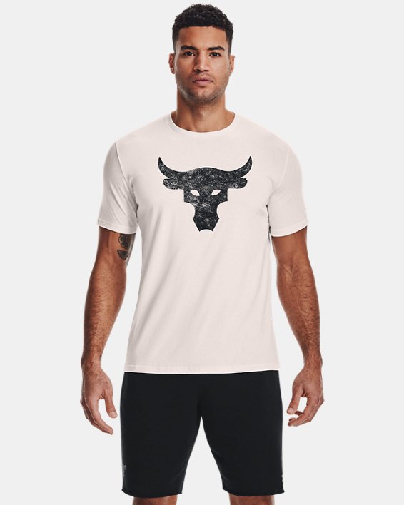 μπλουζακια Under Armour Project Rock Brahma Bull ανδρικα μαυρα ασπρα / μαυρα | OIEjbKTzaee