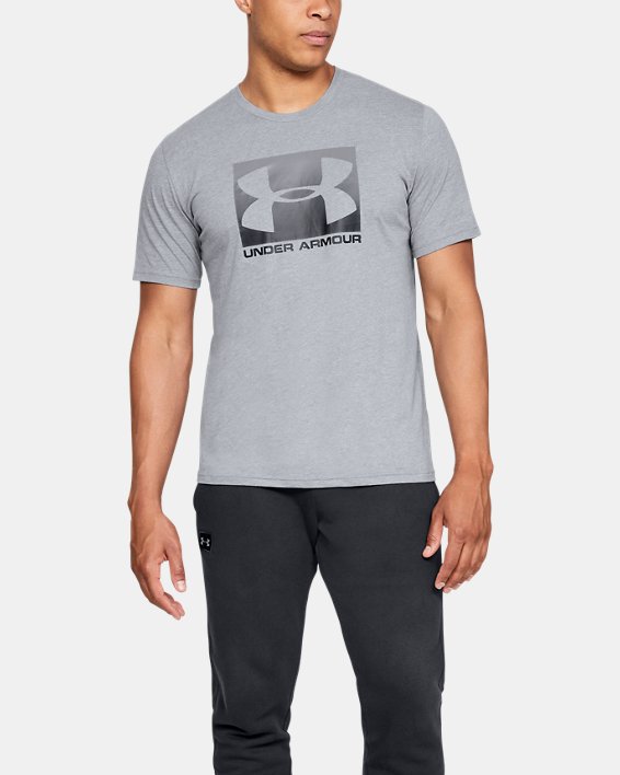 μπλουζακια Under Armour UA Boxed Sportstyle T-Shirt ανδρικα γκρι βαθυ γκρι | F6RbWIRcsh6