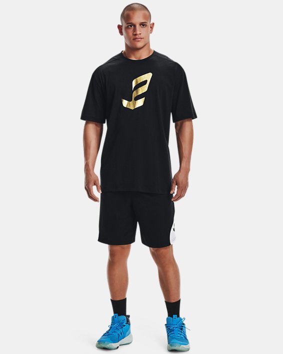 μπλουζακια Under Armour UA Embiid Gold Mine T-Shirt ανδρικα μαυρα / μεταλλικός χρυσο χρωμα | lQVTZ5i