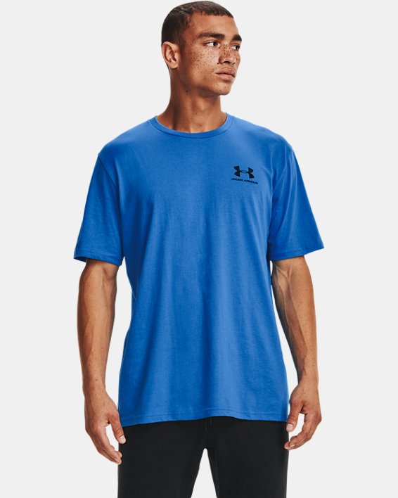 μπλουζακια Under Armour UA Sportstyle Left Chest Shirt ανδρικα μπλε / μαυρα | NQ6MFwC4wbL