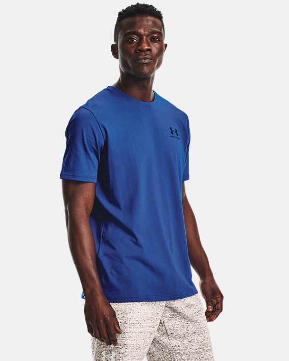 μπλουζακια Under Armour UA Sportstyle Left Chest Shirt ανδρικα μπλε / μαυρα | TUtMGxrToip