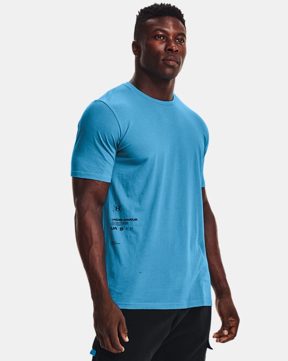 μπλουζακια Under Armour UA Utility Graphic ανδρικα μπλε / μαυρα | P25GxzLycZ3