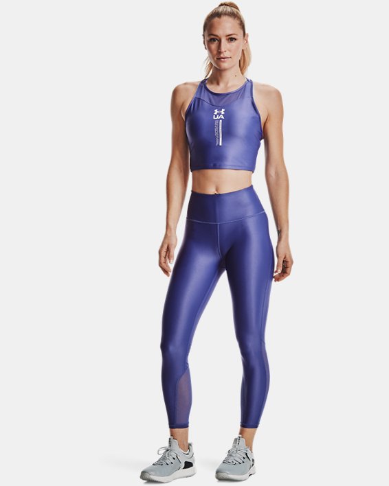 μπλουζακια για τρεξιμο Under Armour UA Iso-Chill Crop γυναικεια ασπρα | EQLicmecYOu