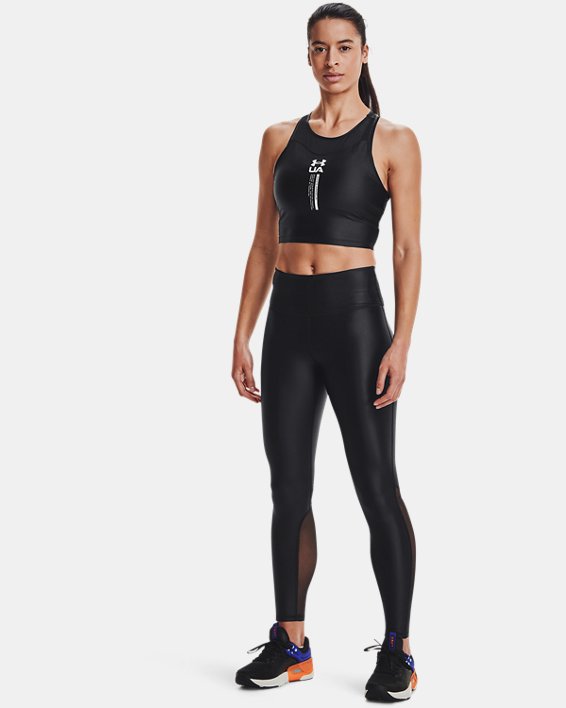 μπλουζακια για τρεξιμο Under Armour UA Iso-Chill Crop γυναικεια μαυρα / ασπρα | jfPhbXg6EGA