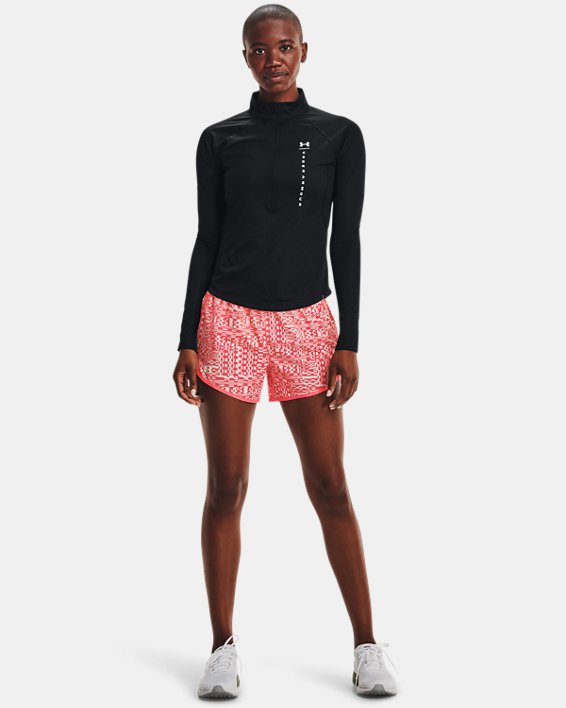 μπλουζακια για τρεξιμο Under Armour UA Speed Stride Attitude ½ Zip γυναικεια μαυρα / ασπρα | mgLKTK6
