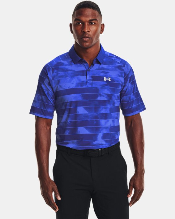 μπλουζακια πολο Under Armour UA Iso-Chill Fog Stripe ανδρικα μπλε ρουά / μπλε | kJAPzWaawrU