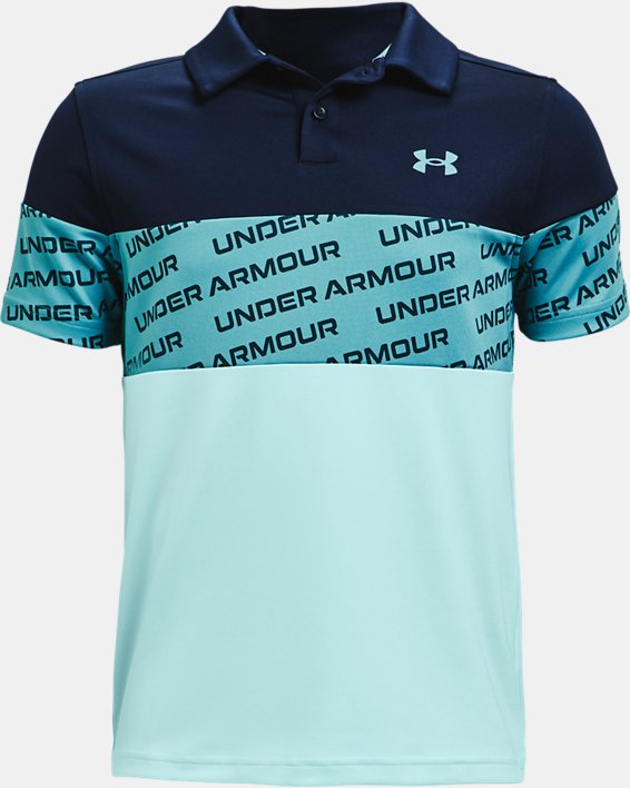 μπλουζακια πολο Under Armour UA Performance Wordmark για αγορια τυρκουάζ | Mb6NHWbafWy