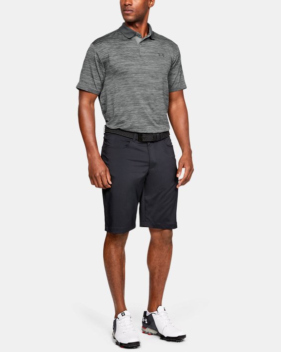 μπλουζακια πολο Under Armour UA Performance Textured ανδρικα γκρι / μαυρα | RrVUqsIm4R8