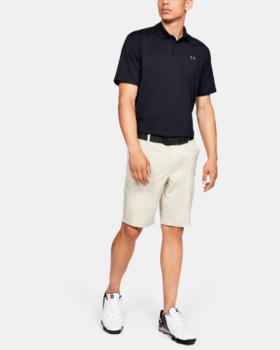 μπλουζακια πολο Under Armour UA Performance Textured ανδρικα μαυρα / γκρι | aFXzkVXMUK6