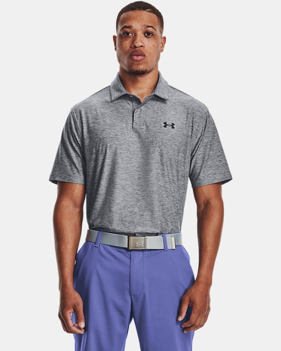 μπλουζακια πολο Under Armour UA T2G ανδρικα γκρι / μαυρα | 7SmXY1p1CqL