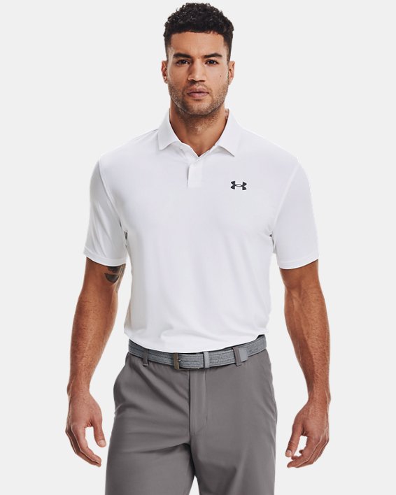 μπλουζακια πολο Under Armour UA T2G ανδρικα ασπρα / γκρι | jOSXJ5DtJ2Z