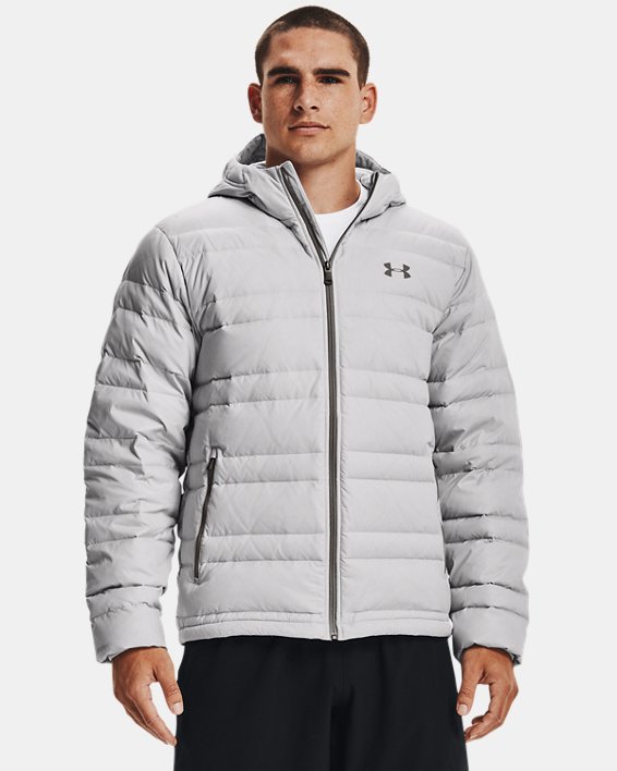 μπουφαν Under Armour UA Armour Down Hooded ανδρικα γκρι | sCBDLxC63zR