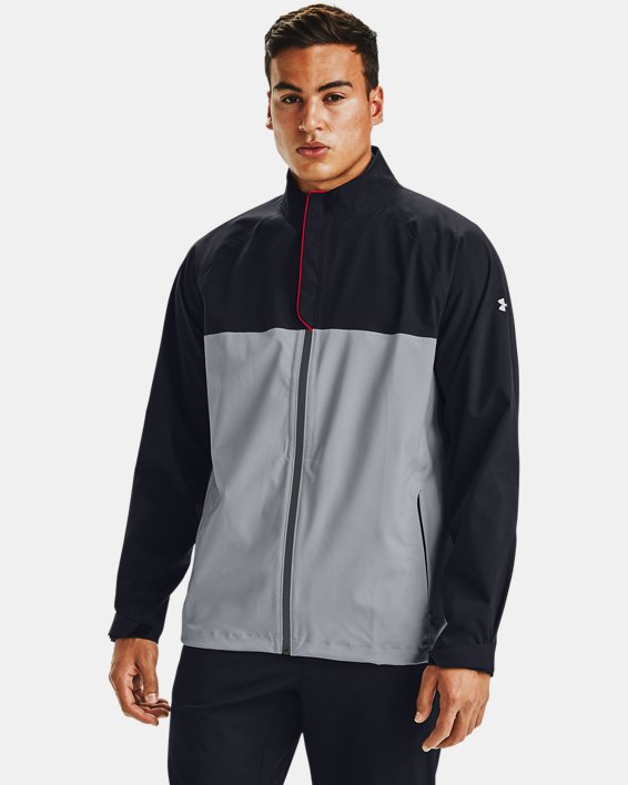 μπουφαν Under Armour UA Golf Rain ανδρικα γκρι / μαυρα | 4qPiArf54LM