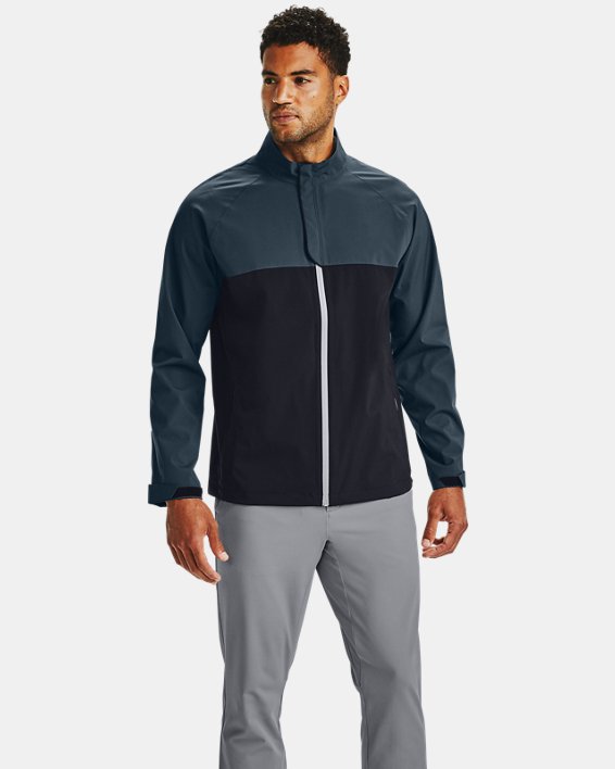 μπουφαν Under Armour UA Golf Rain ανδρικα μαυρα / μπλε | X2v6aDrsW6P